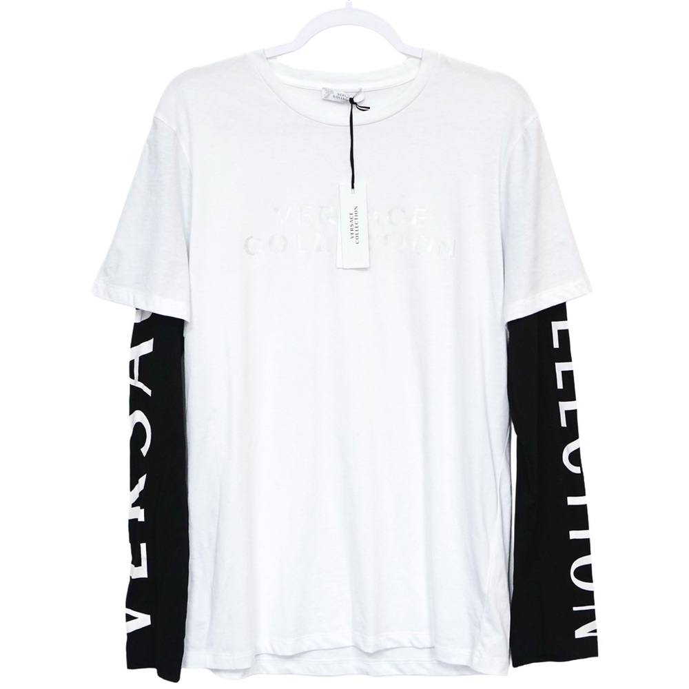 Versace Logo Print Long Sleeve Shirt NWT* - Picture 1 of 4